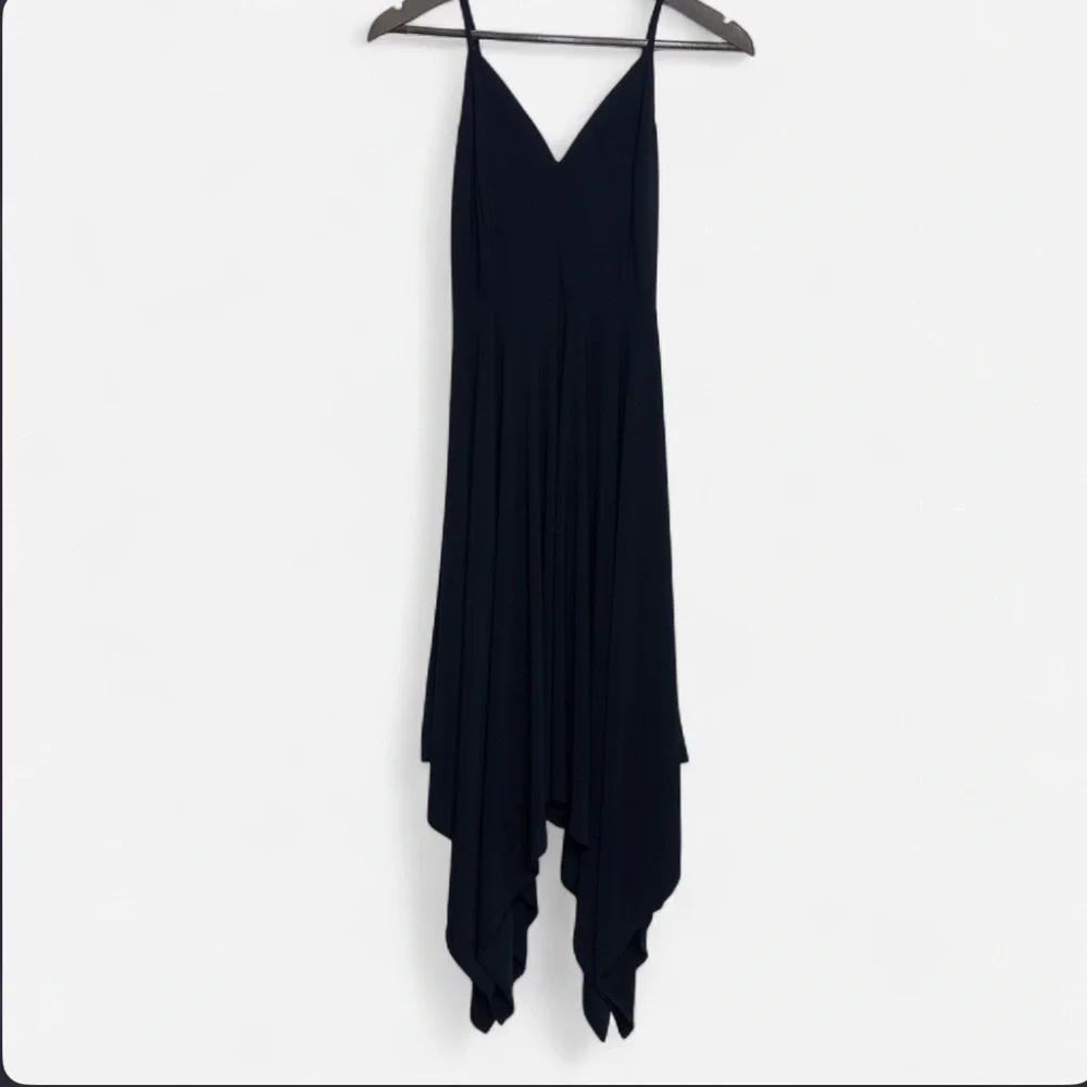 Urban Rose Asymmetrical Black Spaghetti Strap Dress Juniors Size Medium